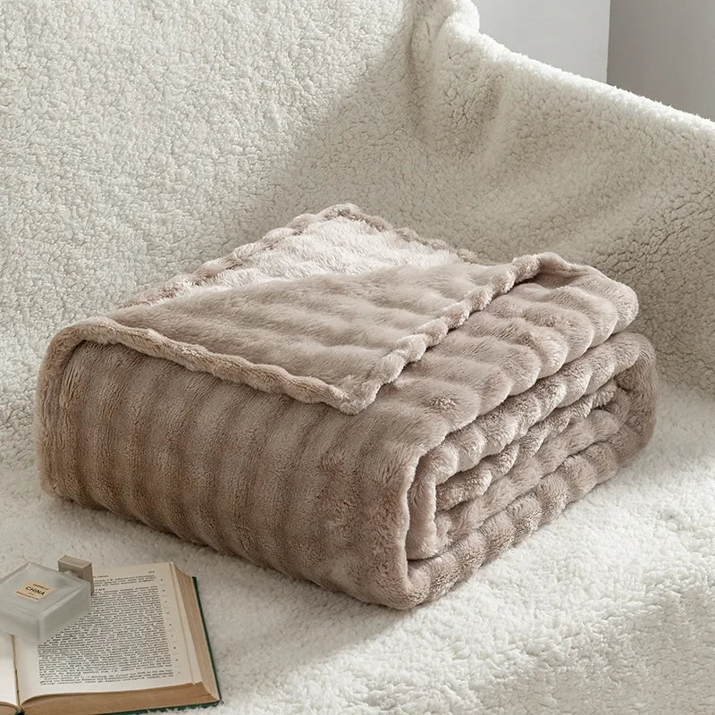 3D Bubble Plush Throw Blanket