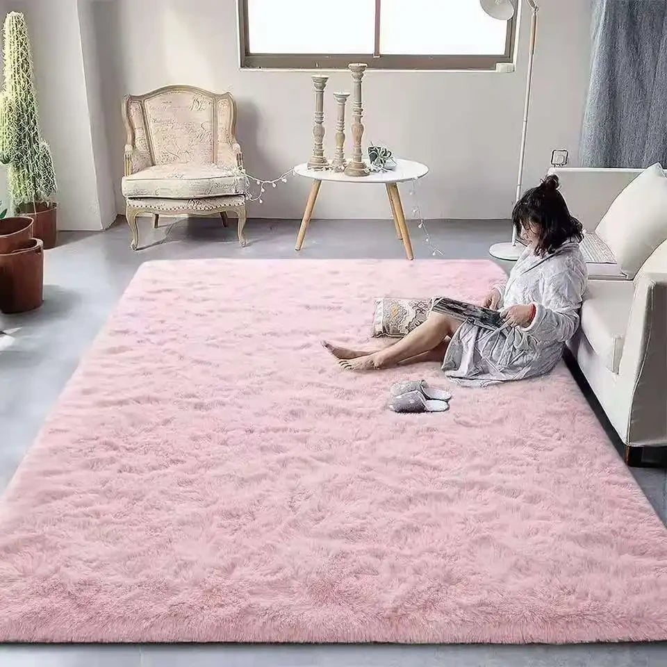 VIKAMA Fluffy Tie-Dyed Carpet