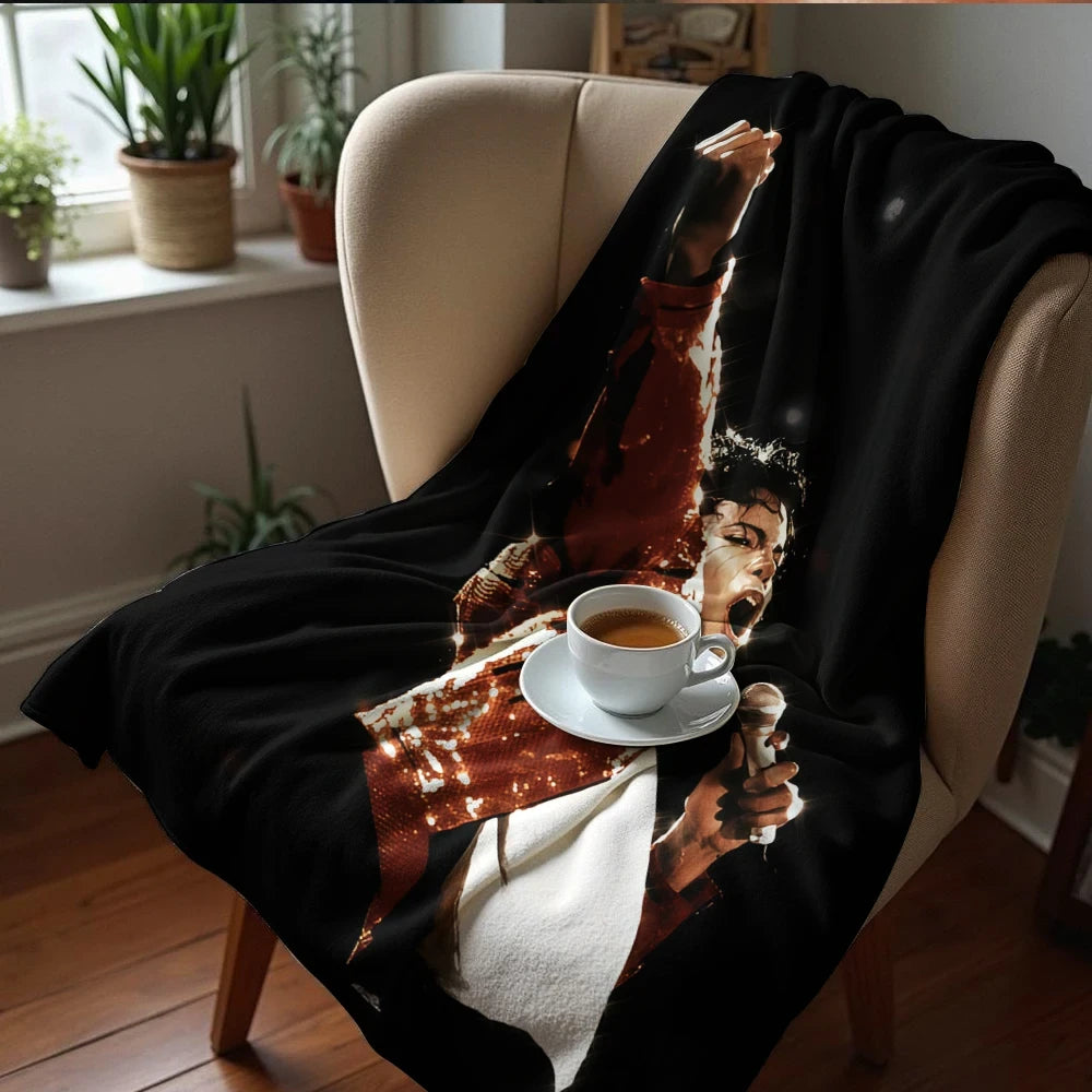 Michael Jackson Printed Flannel Blanket