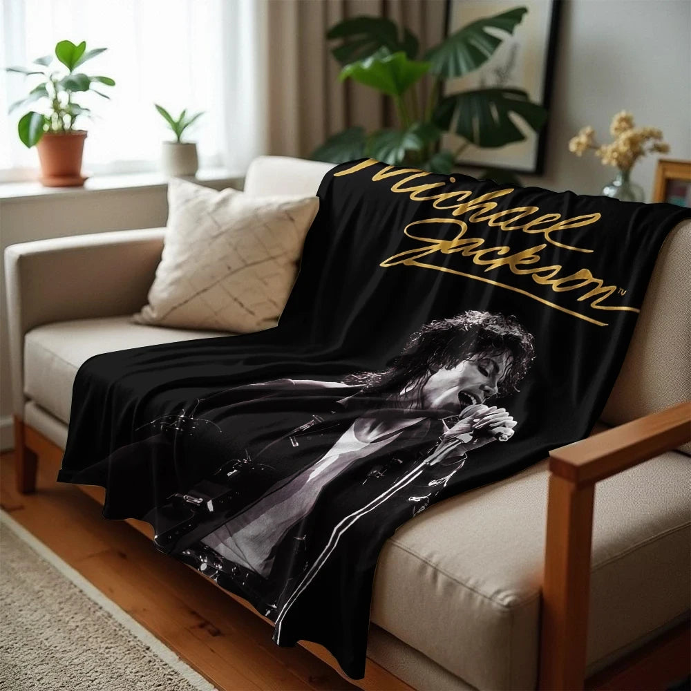 Michael Jackson Printed Flannel Blanket