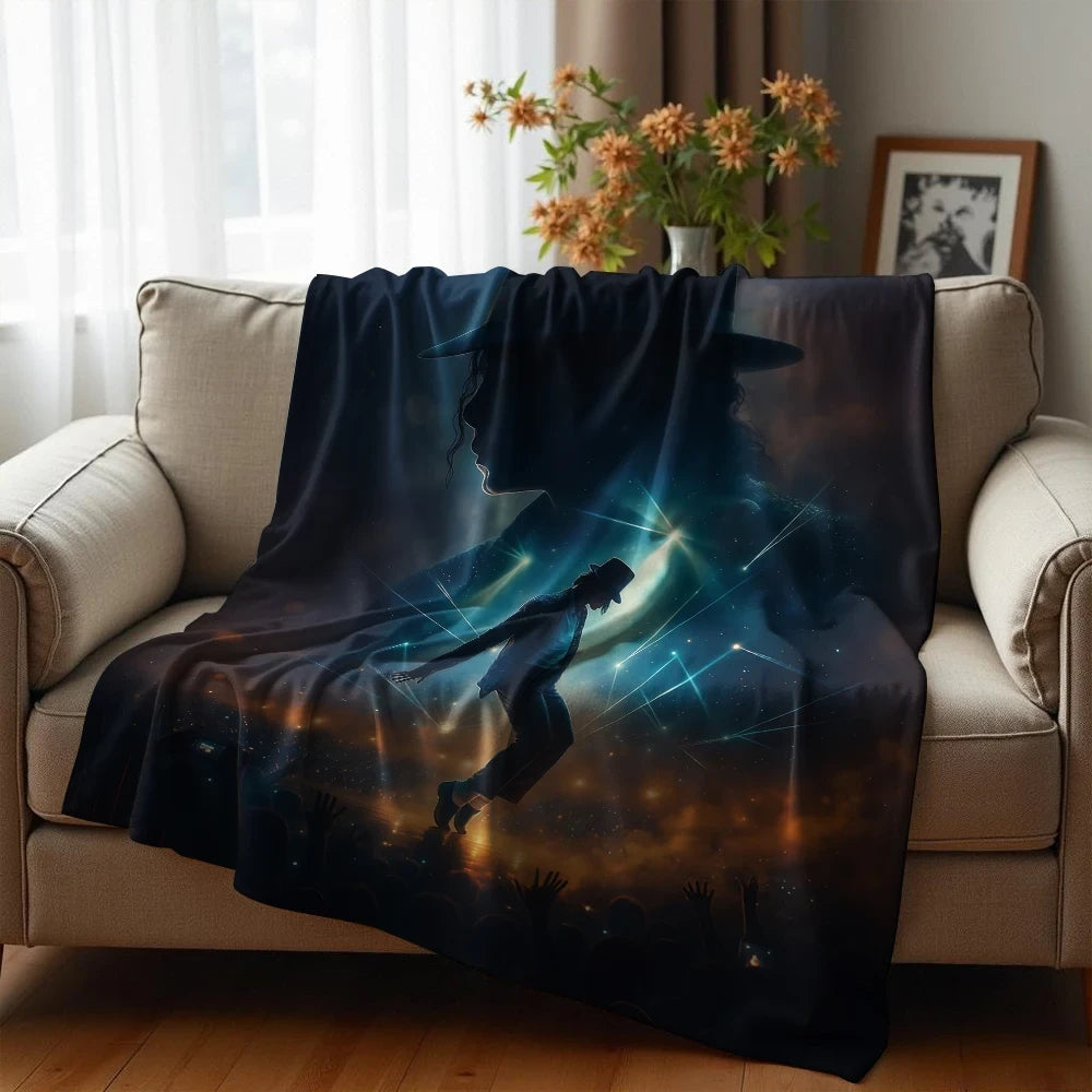 Michael Jackson Printed Flannel Blanket