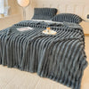 Artificial Rabbit Plush Throw Blanket