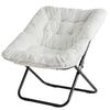 Faux Fur Folding Saucer Chair