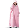 Super Long Flannel Blanket Hoodie