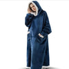 Super Long Flannel Blanket Hoodie