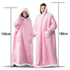 Super Long Flannel Blanket Hoodie