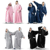 Super Long Flannel Blanket Hoodie